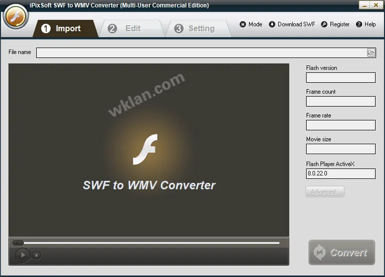 iPixSoft SWF to WMV Converter